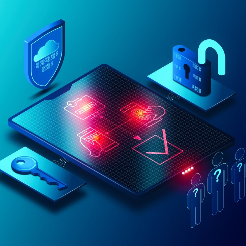 Multi Factor Authentication Concept MFA Cybersecurity Soluti