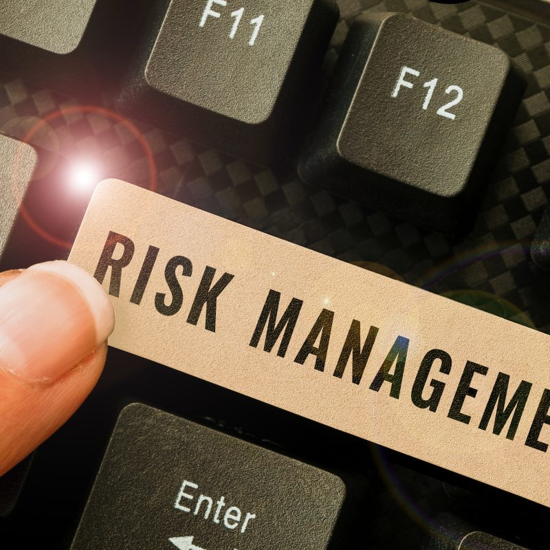 Text showing inspiration Risk Management. Business showcase assessing and controlling future threats to the business